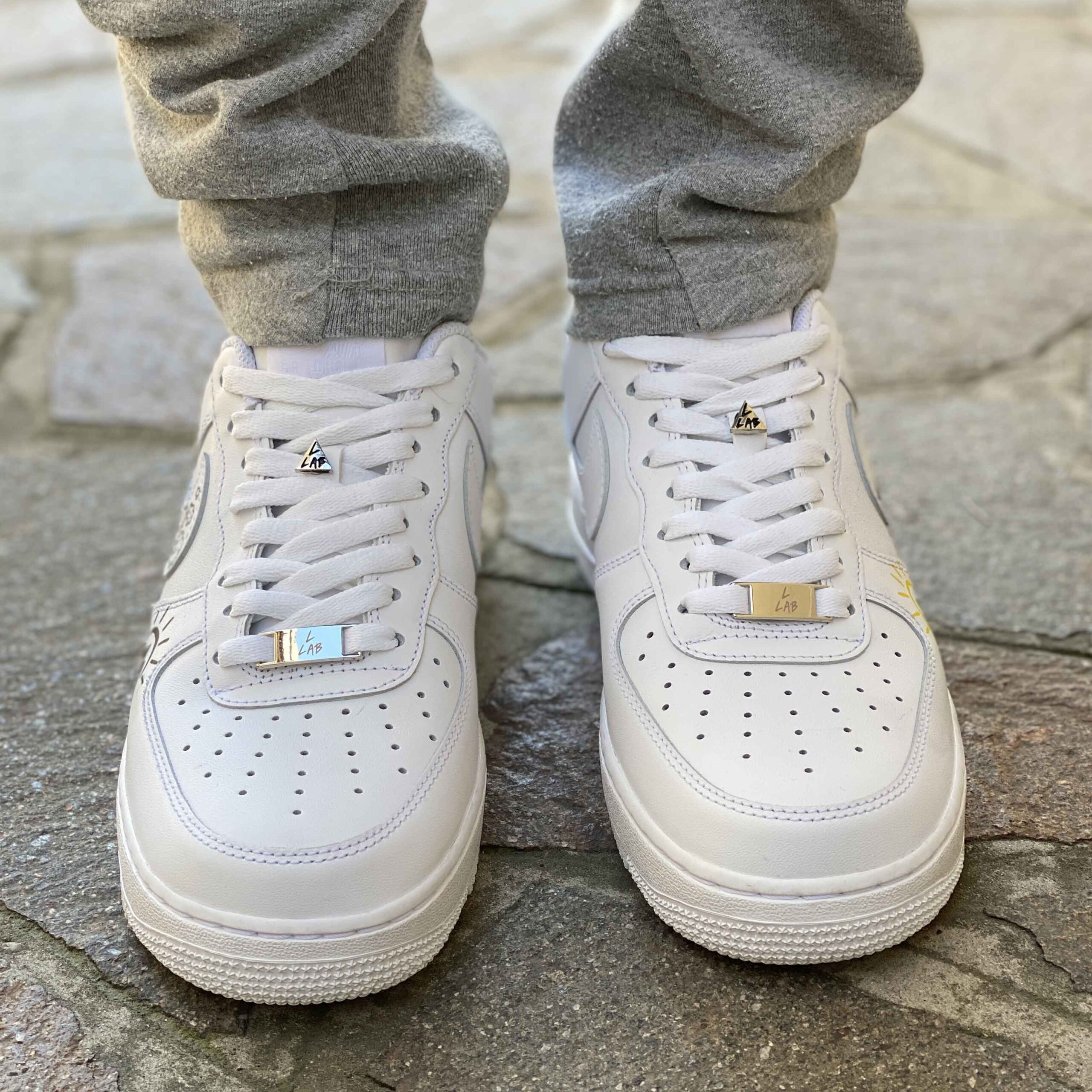 Nike Air Force One Custom Dipinte A Mano Disegni LLab Scarpe Custom