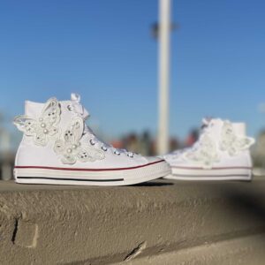 Converse All Star Personalizzate Farfalle Lacci Raso LLab scarpe custom