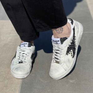 Diadora Personalizzate Game Leather Logo Glitter Pepe Sale Con Borchie Vol. 2