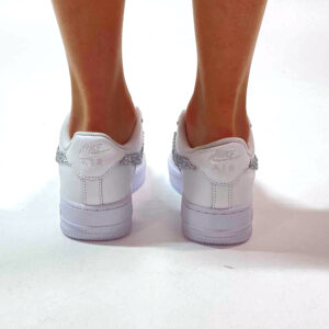 Nike Air Force 1 Custom Swoosh Swarovski Applicati a Mano