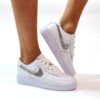 Nike Air Force 1 Custom Swoosh Swarovski Applicati a Mano