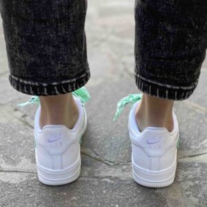 Nike Air Force One Custom Bandana Acqua Marina Con Fiocco