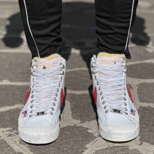 Nike Blazer Customized Dipinte a Mano Swoosh Rosso e Tags - Vol. 2