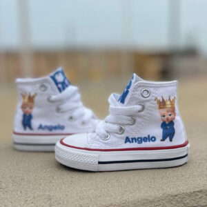 Converse All Star Personalizzate Bambino Little King