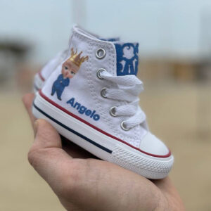 Converse All Star Personalizzate Bambino Little King