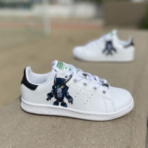 Adidas Stan Smith Personalizzate Bambino Dipinte a Mano Poket Monster A