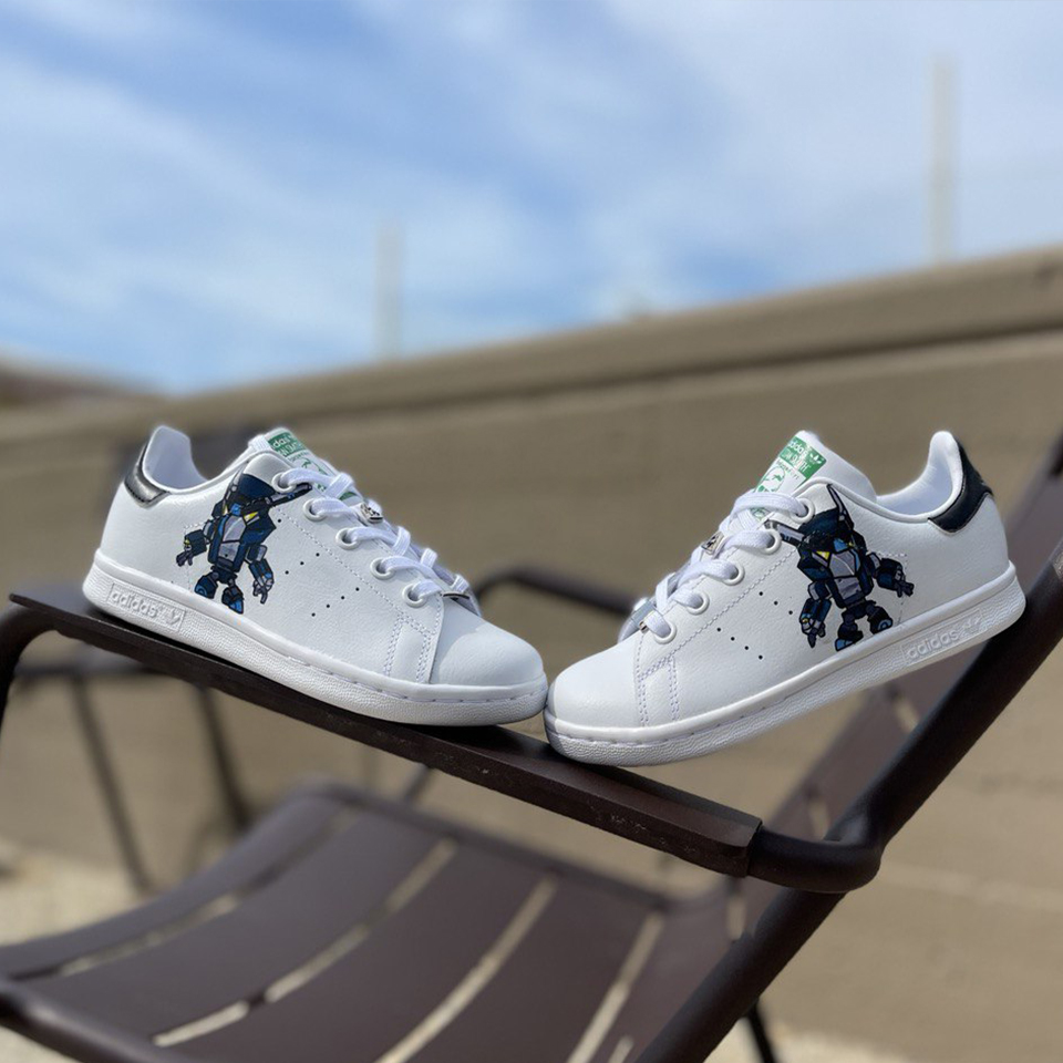 Adidas Stan Smith Personalizzate Bambino Monster LLAB scarpe custom