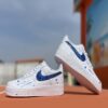 Nike Air Force One Custom Swoosh Glitter e Sporcatura Blu