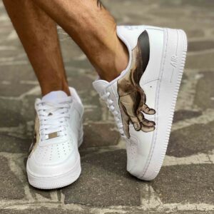 Nike Air Force One Custom Dipinte A Mano Creazione di Michelangelo