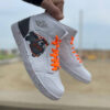 Nike Jordan 1 Custom Dipinte a Mano Ape Cross lacci Arancio Fluo