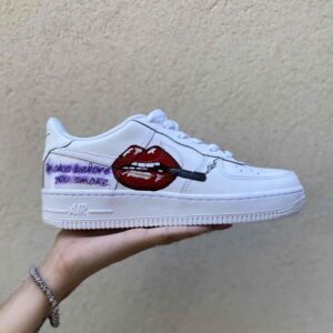 Nike Air Force One Custom Dipinte A Mano Mary Jane