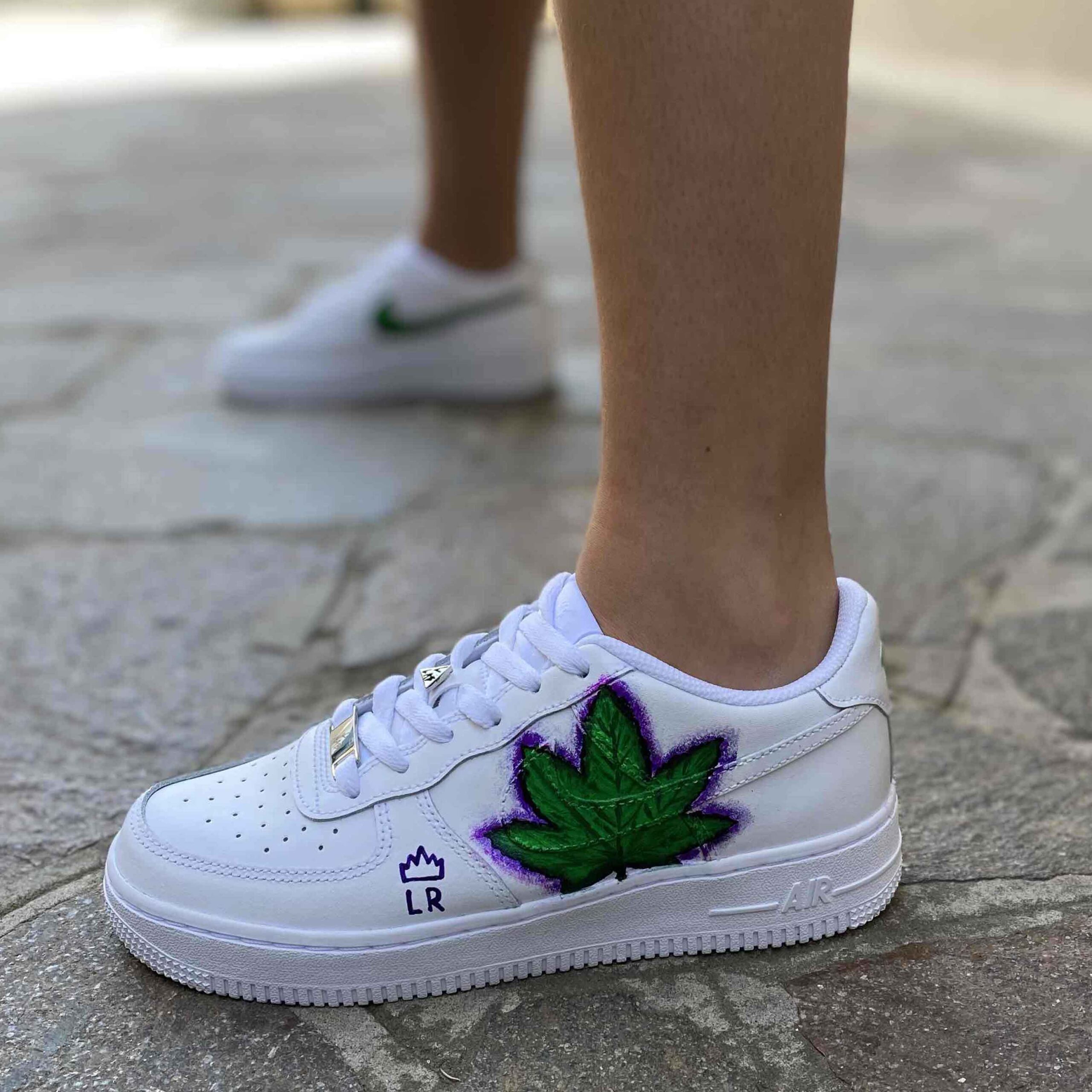 Nike Air Force One Custom Dipinte A Mano Mary Jane