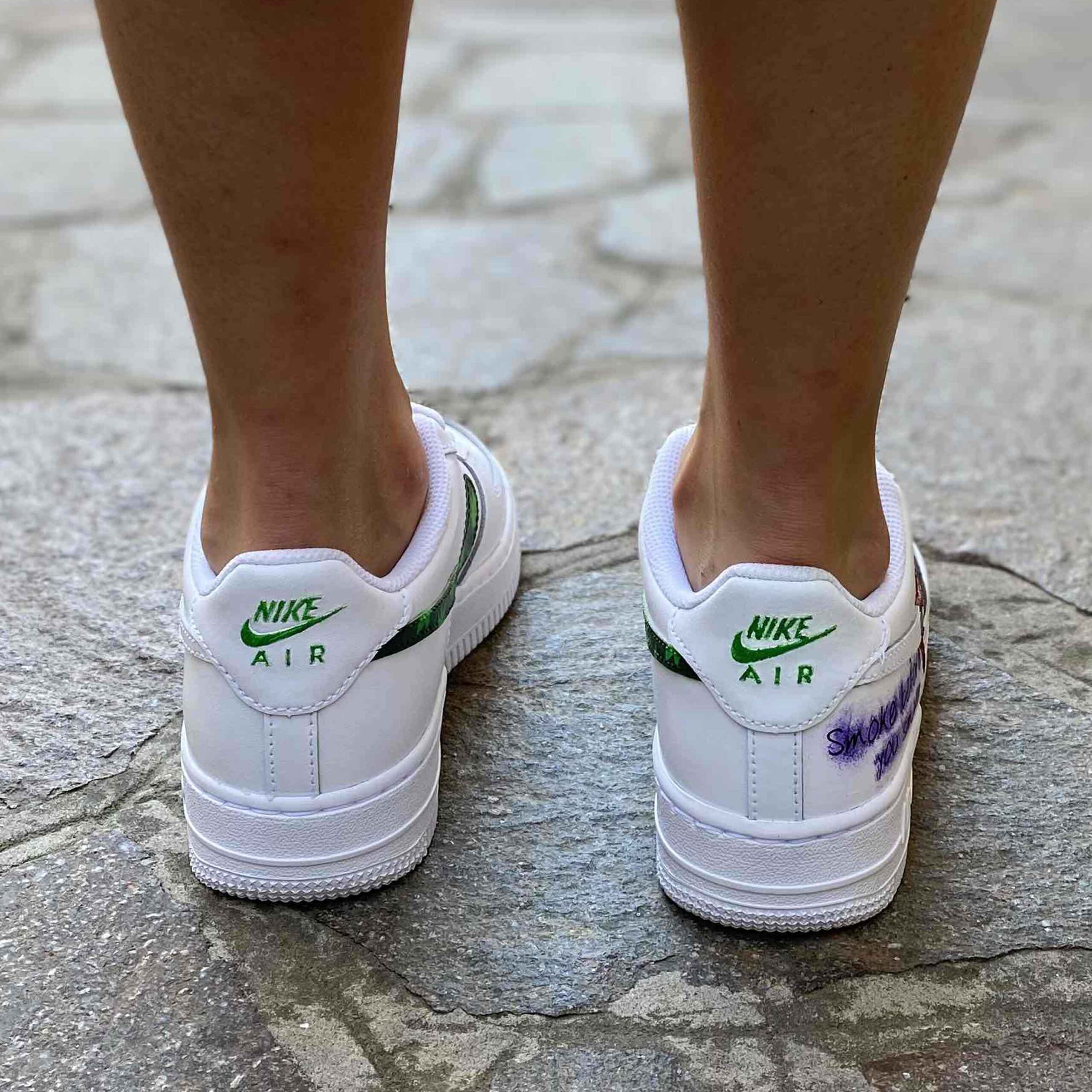 Nike Air Force One Custom Dipinte A Mano Mary Jane