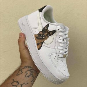 Nike Air Force One Custom Dipinte A Mano Pastore Tedesco