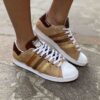 Adidas Stan Smith Personalizzate Cavallino, Inserti in Cocco Stampato