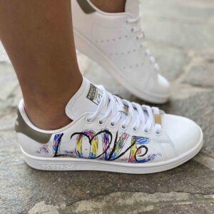 Adidas Stan Smith Personalizzate Love LLAB Scarpe Custom