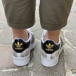 Adidas Superstar Bold Personalizzate Off-White Oro