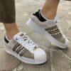 Adidas Superstar Bold Personalizzate Off-White Oro