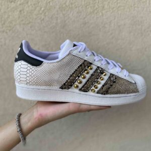 Adidas Superstar Personalizzate Off-White Oro Vol.2