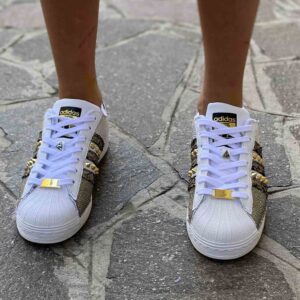 Adidas Superstar Personalizzate Off-White Oro Vol.2
