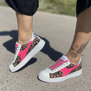 Diadora Personalizzate Game Step Leo Glitter Fucsia