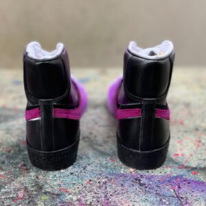 Nike Blazer Customized Vernice e Doppio Swoosh Nero e Viola