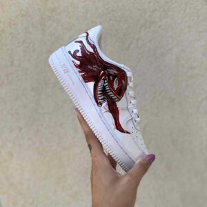 Nike Air Force One Custom Dipinte A Mano Mostro Spaventoso