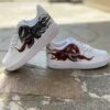 Nike Air Force One Custom Kids Dipinte A Mano Mostro Spaventoso