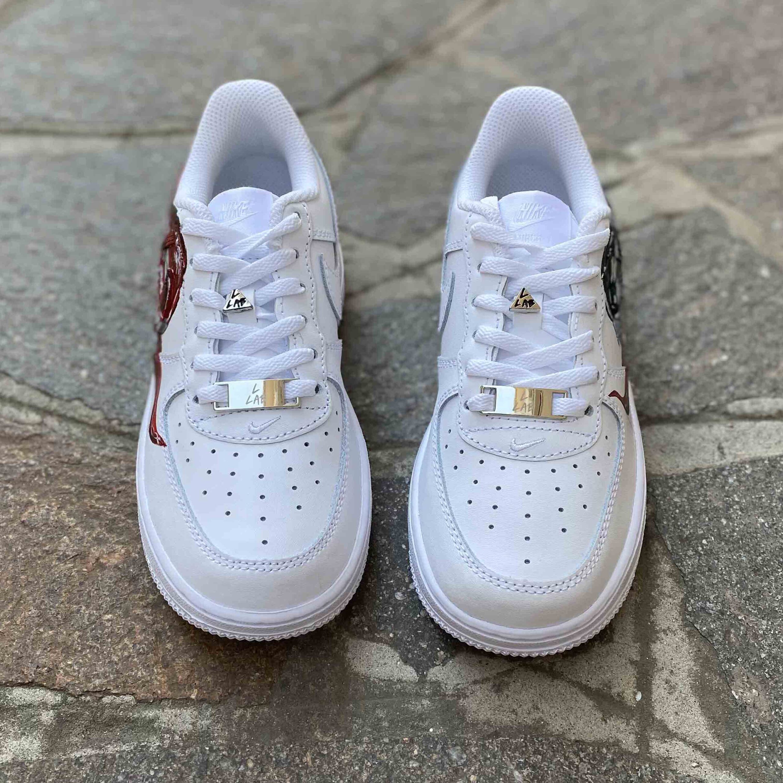 Nike Air Force One Custom Dipinte A Mano Mostro Spaventoso