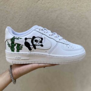 Nike Air Force One Custom Dipinte A Mano Panda