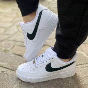 Nike Air Force 1 Custom Swoosh Dipinto a Mano Verde Ottanio