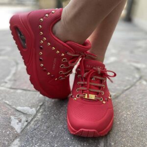 Skechers One Stand On Air Personalizzate borchie Oro e Lacci Strass