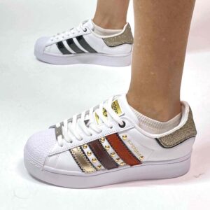 Adidas Superstar Bold Personalizzate Borchie Oro