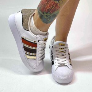 Adidas Superstar Bold Personalizzate Borchie Oro