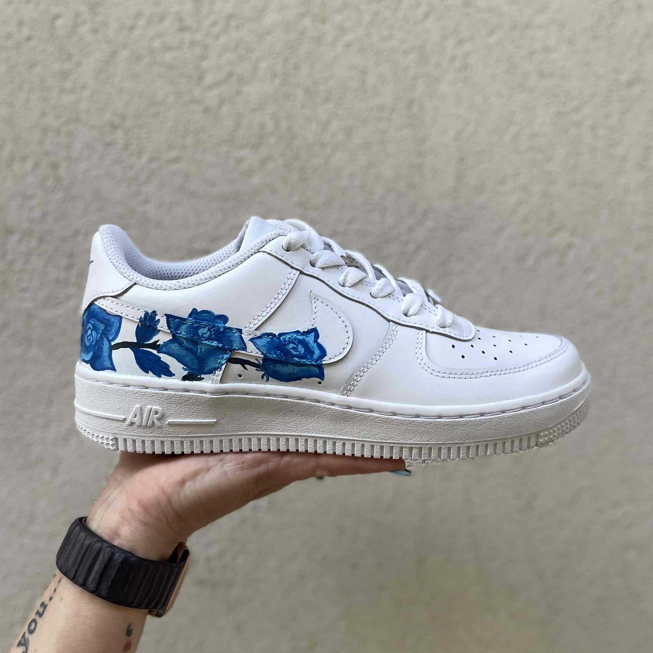 Nike Air Force One Custom Dipinte A Mano Rose LLab Scarpe Custom