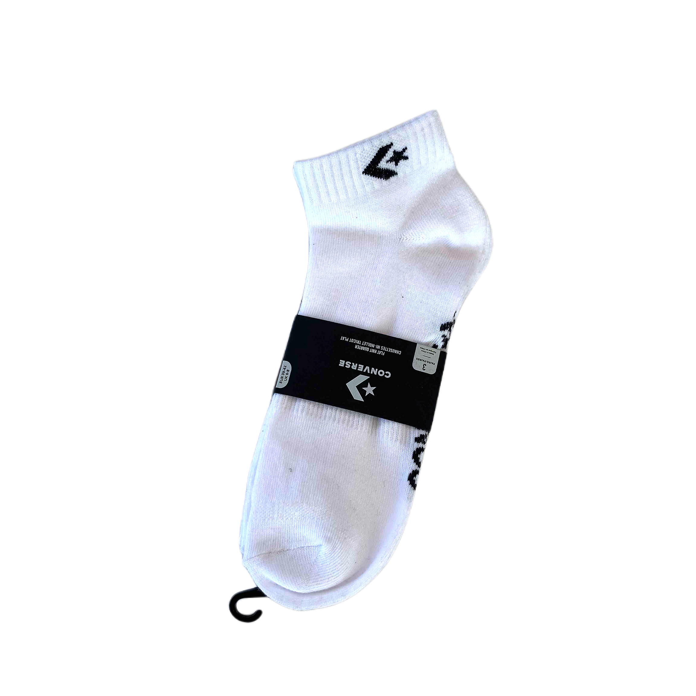 Converse bianche e calze nere shop