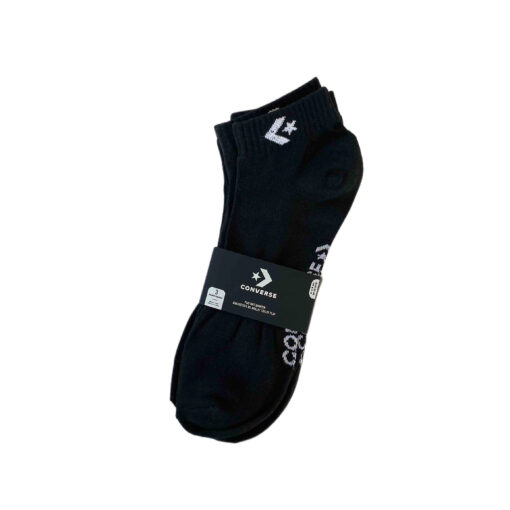 Set da 3 paia di calzini CONVERSE Tipologia- Calzini neri con logo Converse bianco