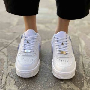 Nike Air Force 1 Shadow Custom Swoosh Intercambiabile Cocco Tabacco