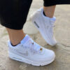 Custom Air Max Swoosh Strass e Lacci Raso