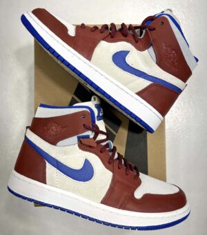W Air Jordan 1 Zoom Air CMFT ct0979 104- sail redstone/hyper royal