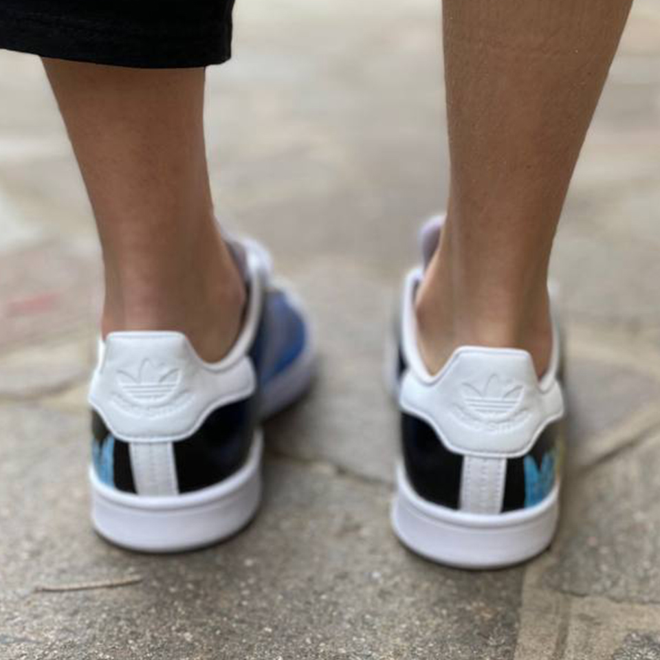 Adidas Stan Smith Personalizzate Dipinte A Mano Life
