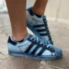 Adidas Superstar Personalizzate Delavè Blu e Cocco Blu