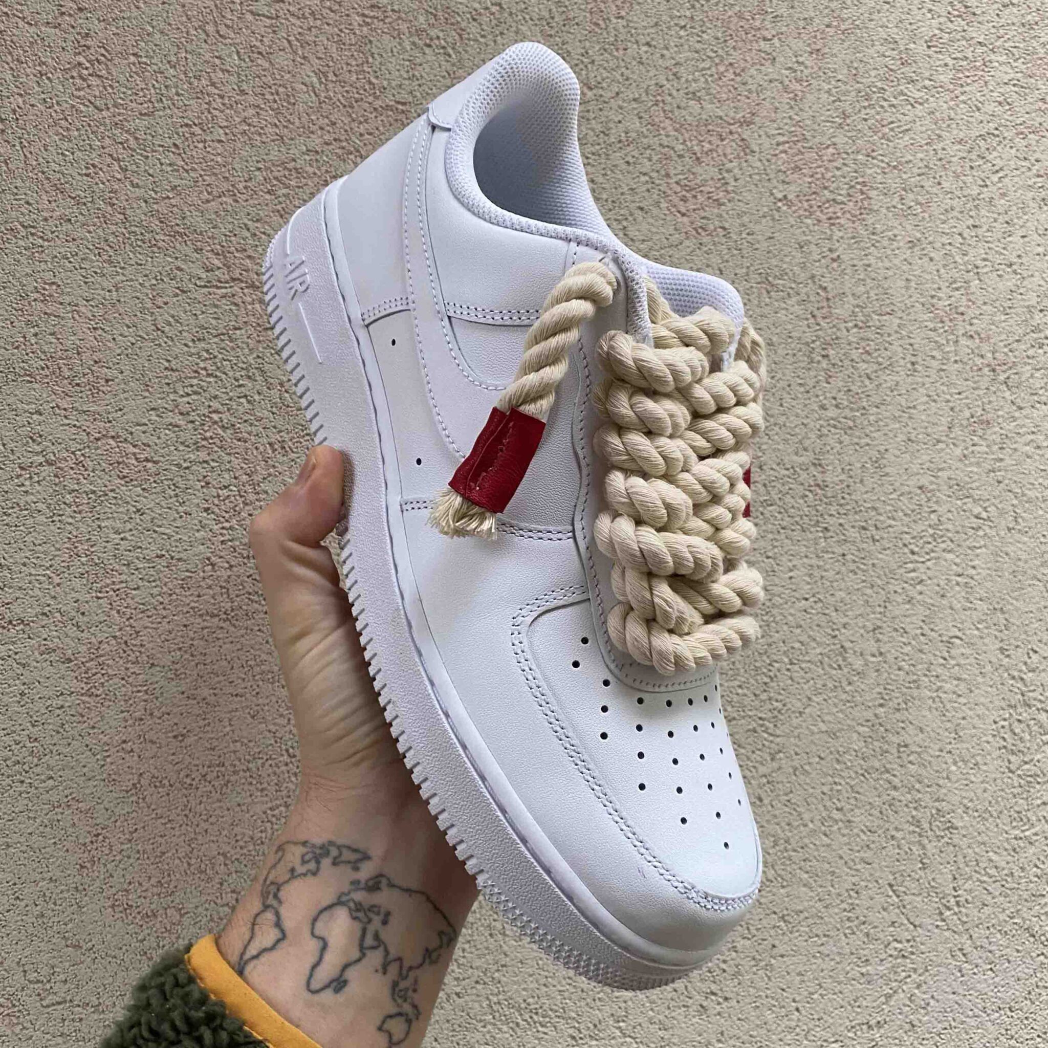 Nike Air Force 1 Custom Rope Lacci Corda | LLab Scarpe Custom
