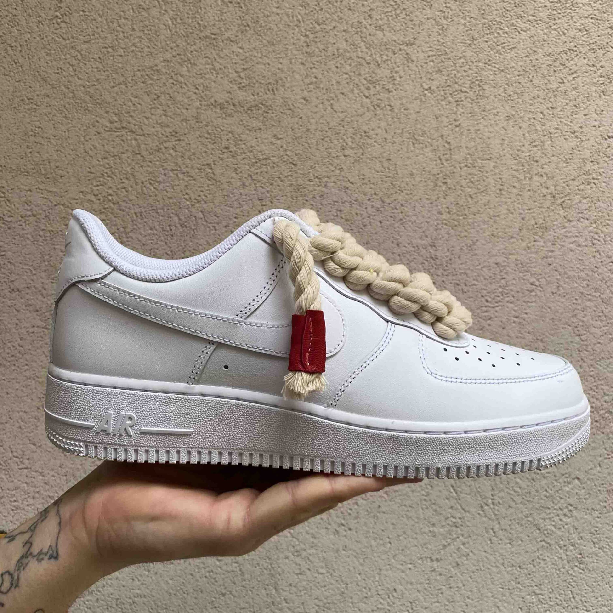 Nike Air Force 1 Custom Rope Lacci Corda