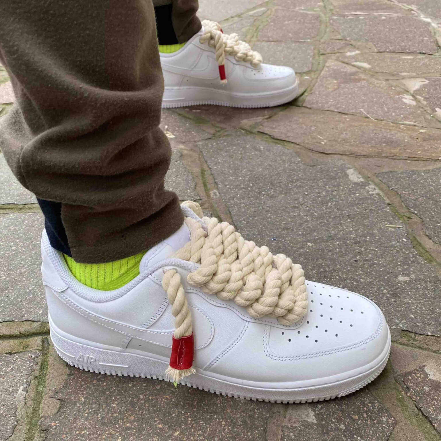 Nike Air Force 1 Custom Rope Lacci Corda LLab Scarpe Custom