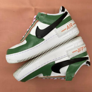 Nike Air Force 1 Shadow Custom Cartoon Verdi, Swoosh Nero
