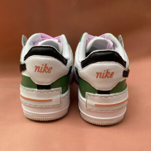 Nike Air Force 1 Shadow Custom Cartoon Verdi, Swoosh Nero