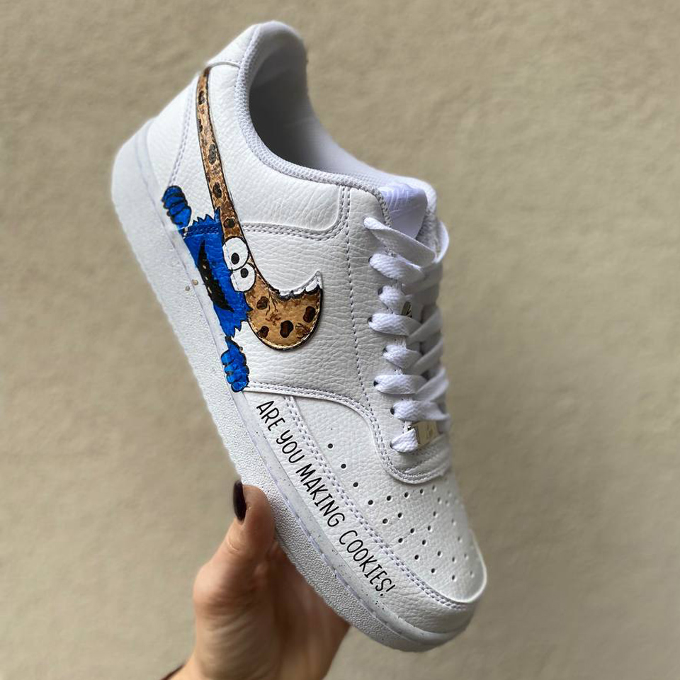 Nike Court Vision Low Custom Cookies | LLab Scarpe Custom