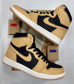 Air Jordan 1 Retro High OG 555088 202 Vachetta Tan Black - Sail