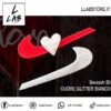 Nike Swoosh | 50 - Cuore Glitter Bianco